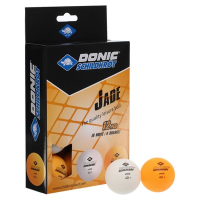 Набір м'ячів для настільного тенісу 12 штук DONIC MT-618045 JADE різнокольоровий