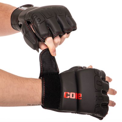 Рукавички для змішаних єдиноборств MMA CORE VL-8536 S чорний
