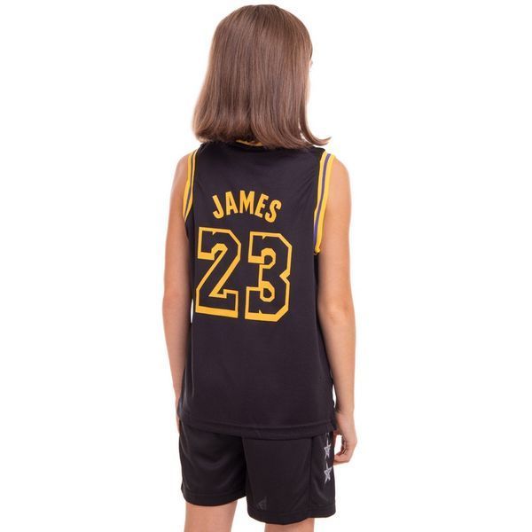 Форма баскетбольная подростковая NB-Sport NBA LAKERS 23 BA-0928 2XL черный-желтый