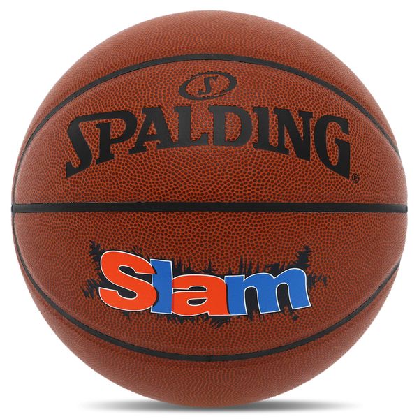 Мяч баскетбольный PU SPALDING SLAM 76886Y №7 коричневый