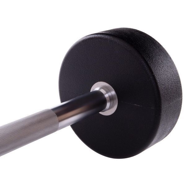 Штанга фіксована пряма поліуретанова Zelart Urethane Barbell TA-2689-35 довжина-110см 35кг