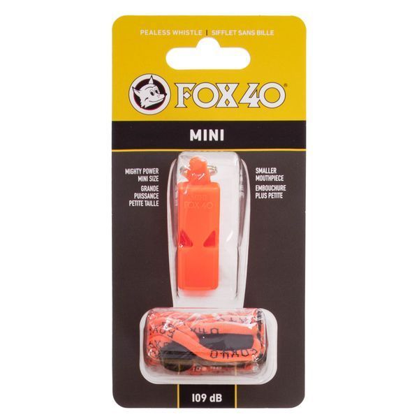 Свисток суддівський пластиковий MINI FOX40-MINI помаранчевий