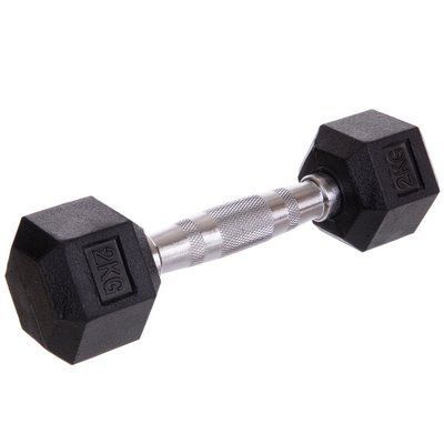 Гантель цільна шестигранна SP-Planeta SC-8013-2 2кг 1шт 2кг