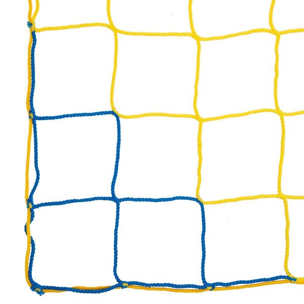 Сетка для Мини-футбола и гандбола SP-Planeta ЕВРО ЭЛИТ 1.1 SO-9558 3x2,04x0,6м 2шт желтый-синий
