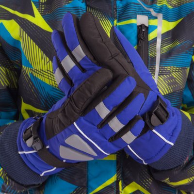 Перчатки горнолыжные теплые детские SP-Sport C-0533 M-L синий