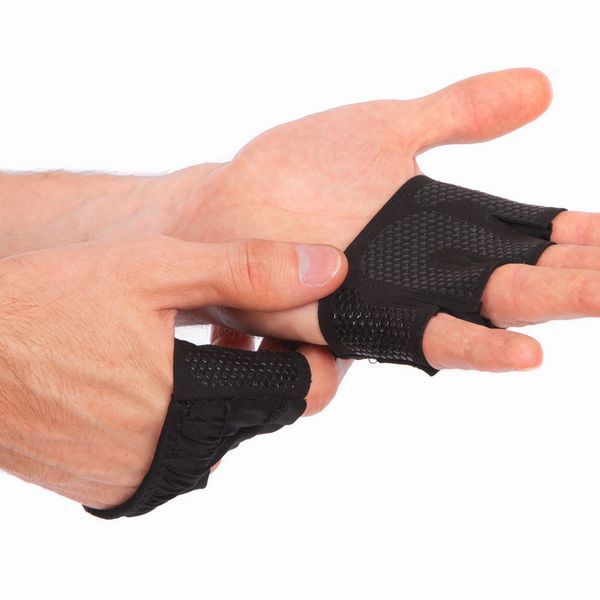 Перчатки-накладки атлетические WorkOut SP-Sport FI-8038 размер S- черный