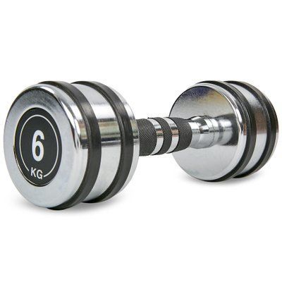 Гантель хромований Zelart TA-8232-6 1шт 6кг