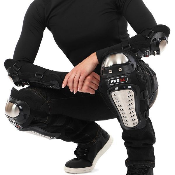 Комплект защиты PRO-X M-9335 (колено, голень, предплечье, локоть) черный