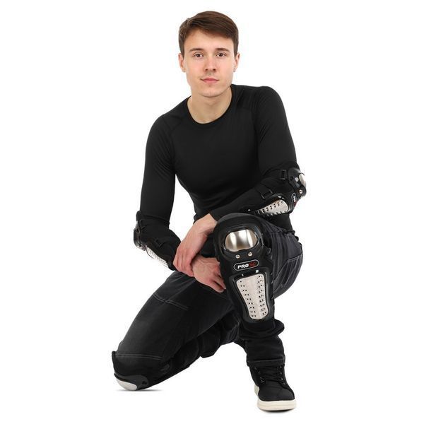 Комплект защиты PRO-X M-9335 (колено, голень, предплечье, локоть) черный