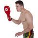 Ракетка для тхеквондо одинарна шкіряна PRO-BOX BO-0590 червоний