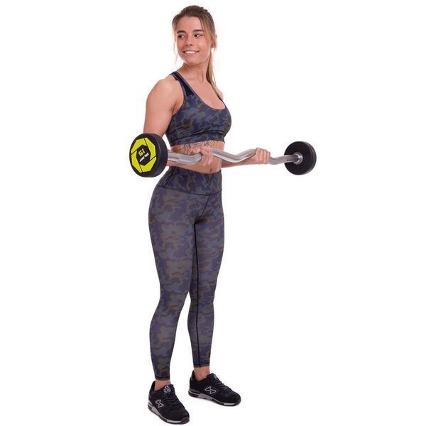 Штанга фіксована вигнута поліуретанова Zelart Urethane Barbell TA-2690-15 довжина-104см 15кг