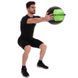 М'яч набивний для крофіту волбол WALL BALL Zelart FI-5168-8 8кг чорний-зелений