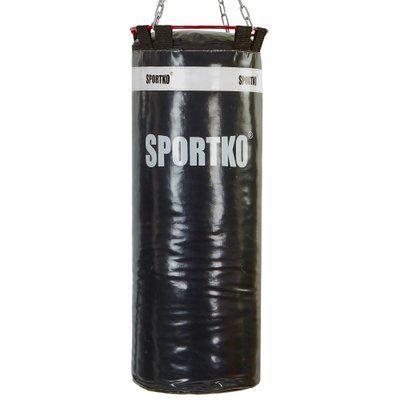Мішок боксерський Циліндр з кільцем Бочонок SPORTKO MP-6-1 висота 75см чорний