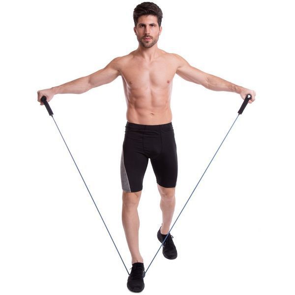 Еспандер трубчастий з ручками з фіксатором дверей FI-2659-B SP-Sport