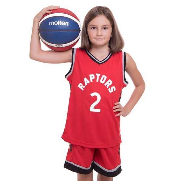 Форма баскетбольна підліткова NB-Sport NBA RAPTORS 2 BA-0970 S червоний-чорний