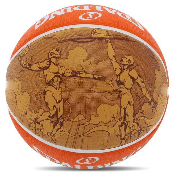 М'яч баскетбольний гумовий SPALDING JUMP SKETCH 84452Y №7 помаранчевий