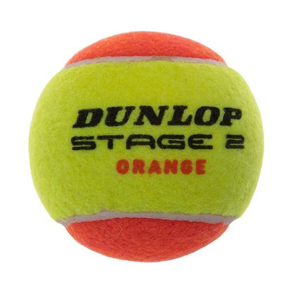 М'яч для великого тенісу DUNLOP STAGE 2 ORANGE DL601339 3шт салатовий