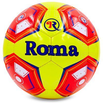 М'яч футбольний ROMA BALLONSTAR T-1068 №5 PU жовтий-помаранчевий