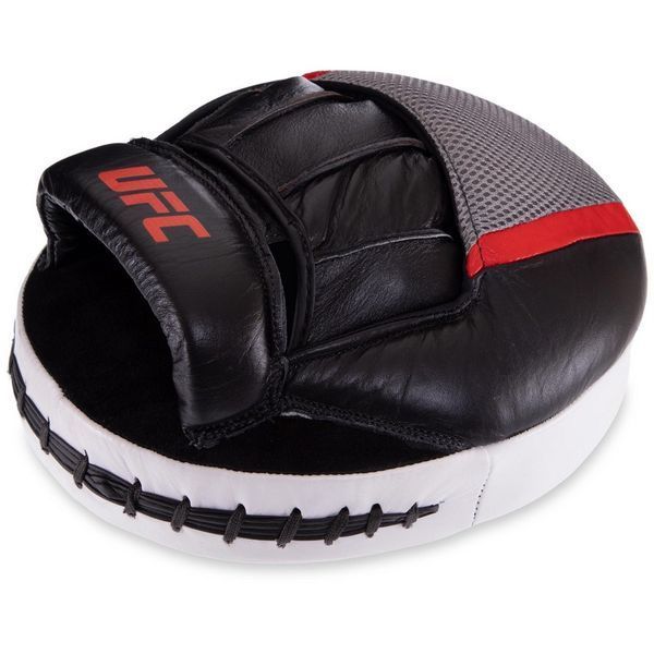Лапа Пряма кругла для боксу та єдиноборств UFC PRO Air UCP-75343 25,5х21,5х6см 2шт чорний-білий