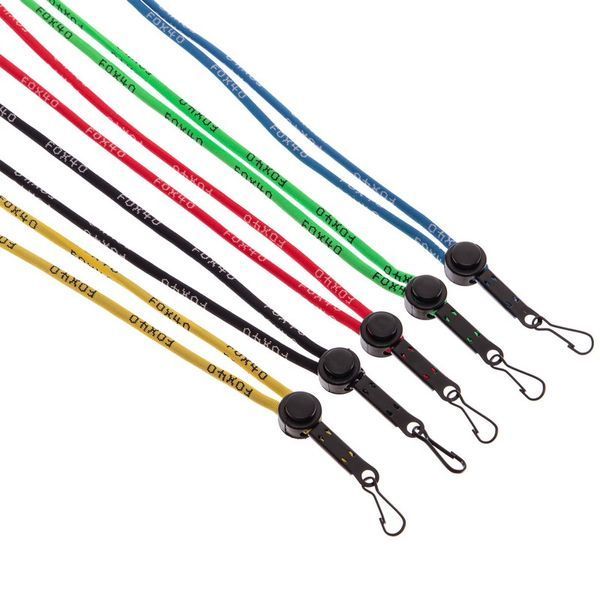 Шнурок-ремішок для свистка з карабіном BREAKAWAY LANYARDS FOX40-100 40см чорний