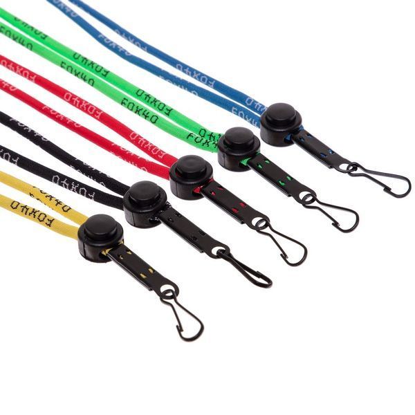 Шнурок-ремішок для свистка з карабіном BREAKAWAY LANYARDS FOX40-100 40см чорний