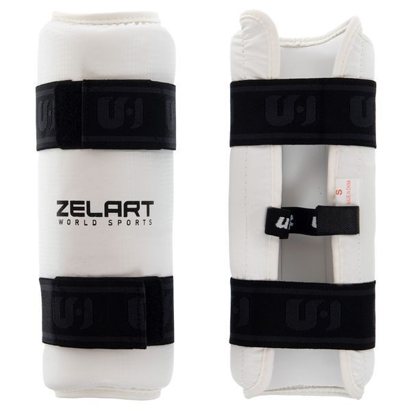 Защита голени для тхэквондо Zelart BO-6314-W L белый