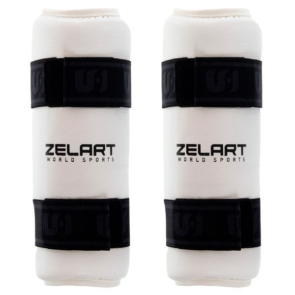 Защита голени для тхэквондо Zelart BO-6314-W L белый