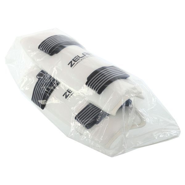 Защита голени для тхэквондо Zelart BO-6314-W L белый