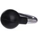 Гиря гумова з хромованою ручкою Zelart ТА-5162-2 вага 2кг чорний