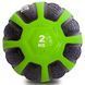 М'яч медичний медбол Zelart Medicine Ball FI-0898-2 2 кг чорний-зелений