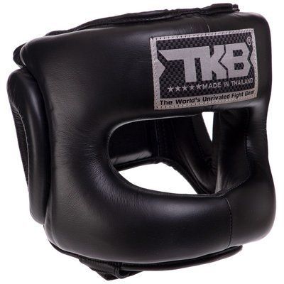 Шлем боксерский с бампером кожаный TOP KING Pro Training TKHGPT-CC S черный