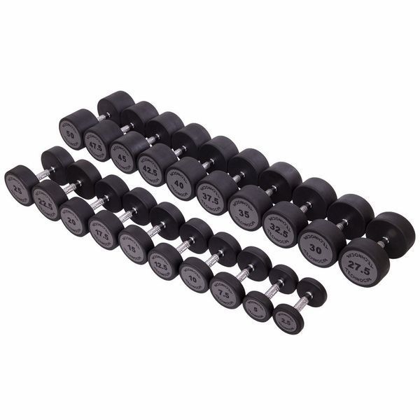 Гантель цельная профессиональная TECHNOGYM LN-1254-20 1шт 20кг