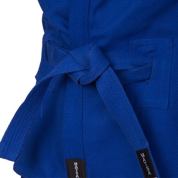 Куртка для самбо самбовка MATSA MA-5411 зріст 160см синій