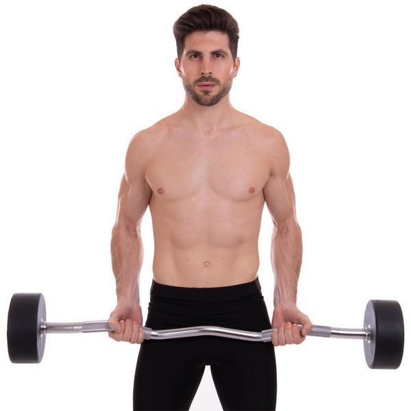 Штанга фіксована вигнута поліуретанова Zelart Urethane Barbell TA-2690-40 довжина-111см 40кг