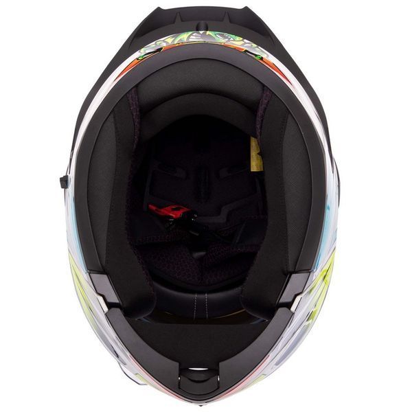 Мотошолом модуляр (flip-up) QKE M-8517 M білий-синій-зелений