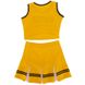 Костюм для чирлидинга (юбка и топ) LIDONG LD-8579 размер S желтый