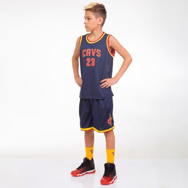 Форма баскетбольная детская NB-Sport NBA CHVS 23 4309 M синий-желтый