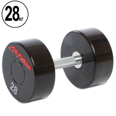 Гантель цільна професійна LIFE FITNESS SC-80081-28 1шт 28кг