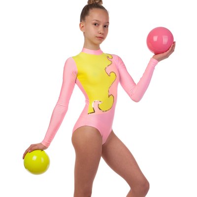 Купальник для художественной гимнастики детский SP-Planeta DR-1405 34 розовый