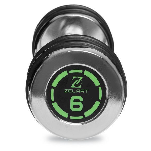 Гантель хромированная Zelart FI-2622-6 1шт 6кг