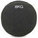 М'яч набивний для крофіту волбол WALL BALL Zelart FI-7224-8 8кг чорний