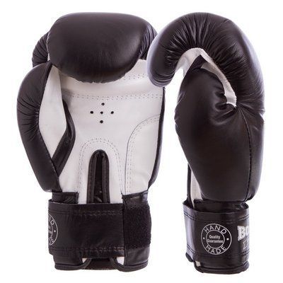 Рукавички боксерські шкіряні BOXER 2023 10 унцій чорний