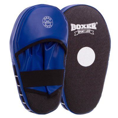 Лапа Прямая удлиненная для бокса и единоборств BOXER 2008-01 38х18х4,5см 2шт синий