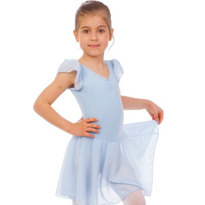 Сукня для танців (бейсік) з коротким рукавом ліхтарик Lingo CHD01 розмір XL блакитний