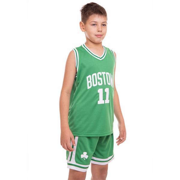 Форма баскетбольная подростковая NB-Sport NBA BOSTON 11 6354 S зеленый-белый