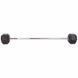 Штанга фіксована пряма гумова Record Rubber Hexagon Barbell TA-6230-25 довжина-95см 25кг