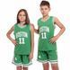 Форма баскетбольная подростковая NB-Sport NBA BOSTON 11 6354 S зеленый-белый