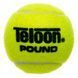 Мяч для большого тенниса TELOON POUND 3шт WZT828003 салатовый