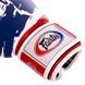 Рукавички боксерські шкіряні FAIRTEX BGV1-THAI THAI PRINT 10 унцій білий-синій-червоний