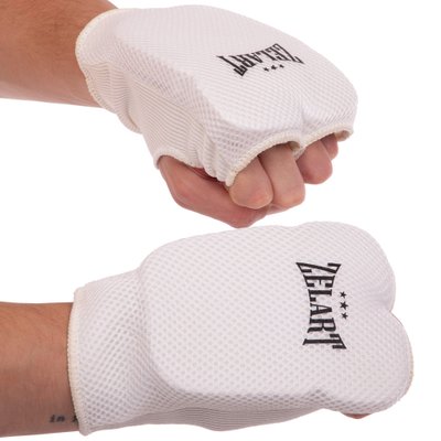 Перчатки (накладки) для карате Zelart ZB-6128 размер L белый